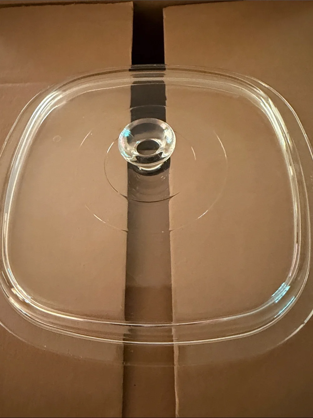 Corningware White Casserole Dish with Blue Floral Pattern and Glass Lid